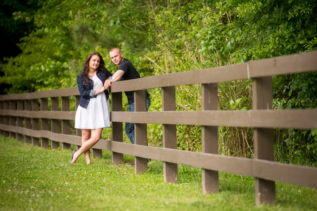 Engagement session couple at the Triple R Ranch in Chesapeake, VA
