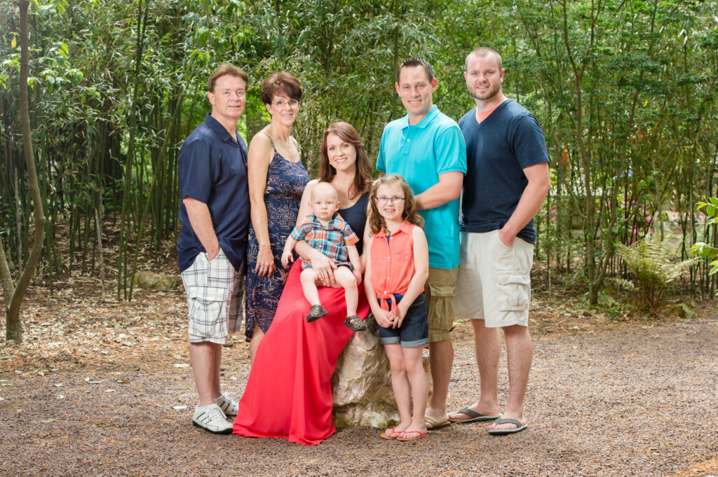 Family portraits at Red Wing Park in Virginia Beach