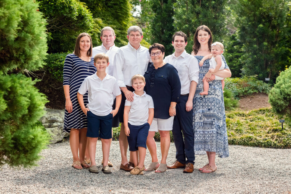 Family portrait at the Norfolk Botanical Garden
