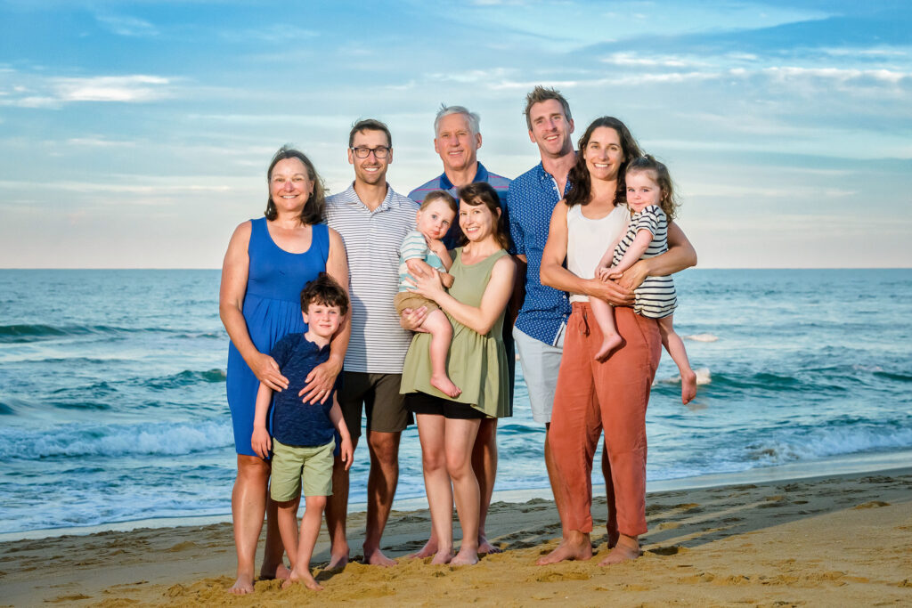 Medium family portrait session in Virginia Beach