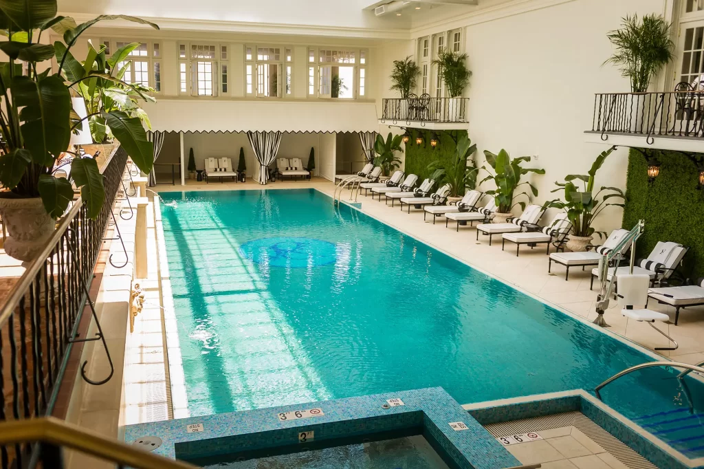 The pool at the Cavalier Hotel