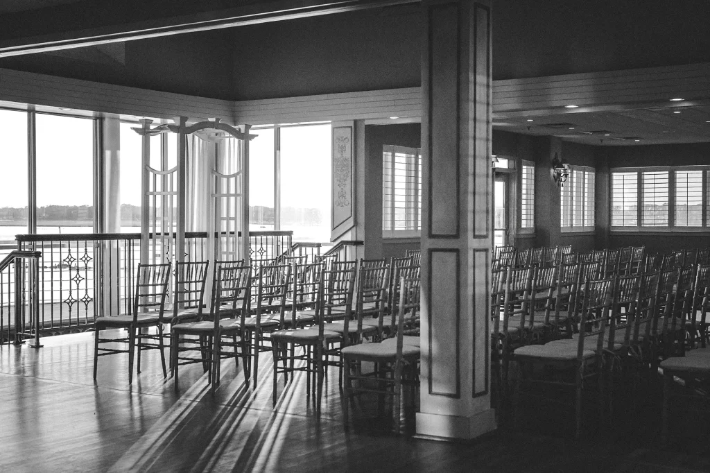 Wedding chairs at the Lesner Inn