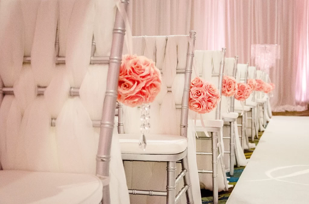 wedding details decorative seating