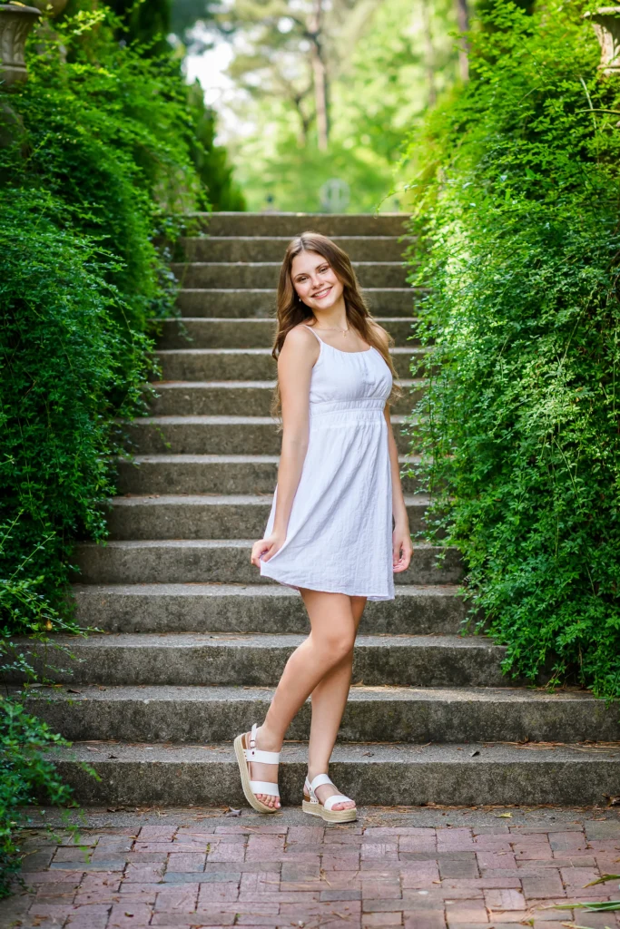 senior portraits norfolk botanical garden renaissance garden